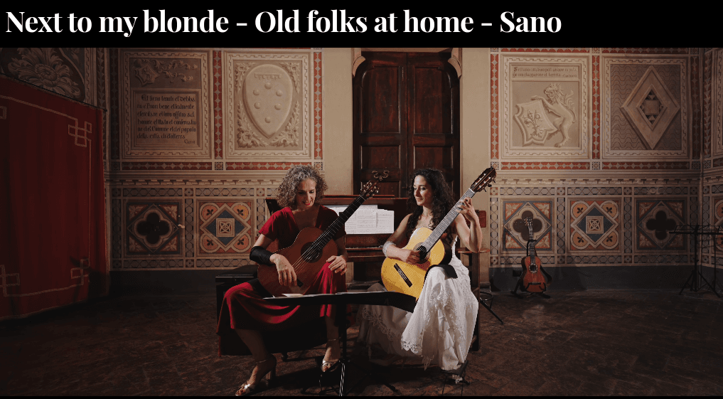 Next to my blonde - Old folks at home - Sano